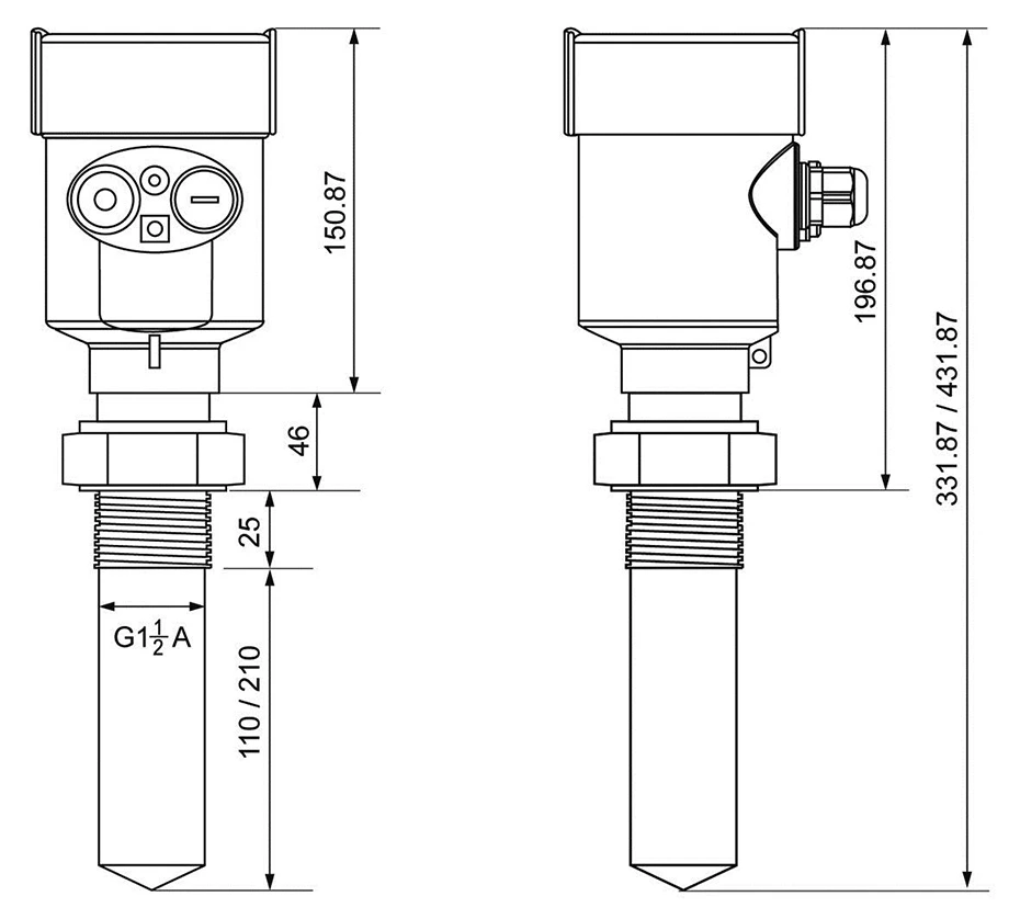 SUP RD901 Radar Level Meter For Corrosive Liquid Supmeaauto Viet Nam